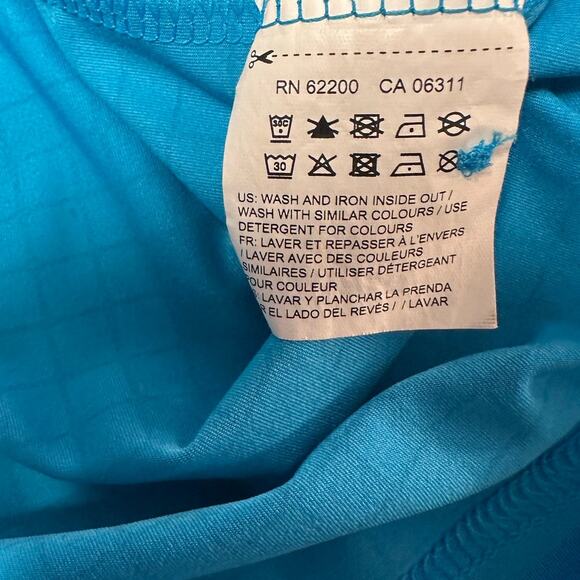 Puma Golf Blue and White Striped Short Sleeve Performance Wear Polo Size L - Picture 6 of 10